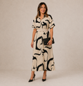 Aurélie Midi Dress | Women's Elegant Shirt Dress