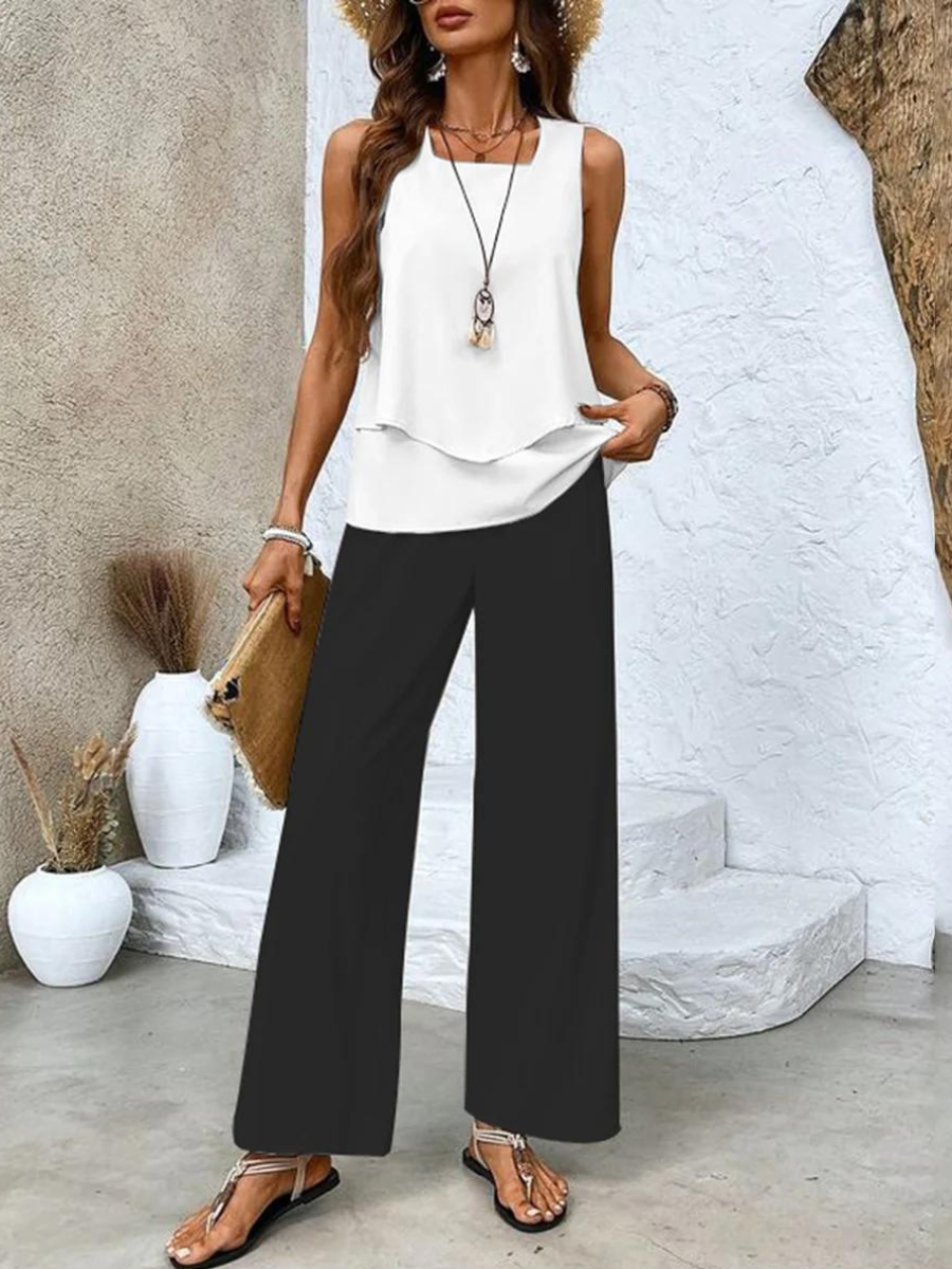 Averie Elegant Summer Set | Women's Outfit Two-Piece Set