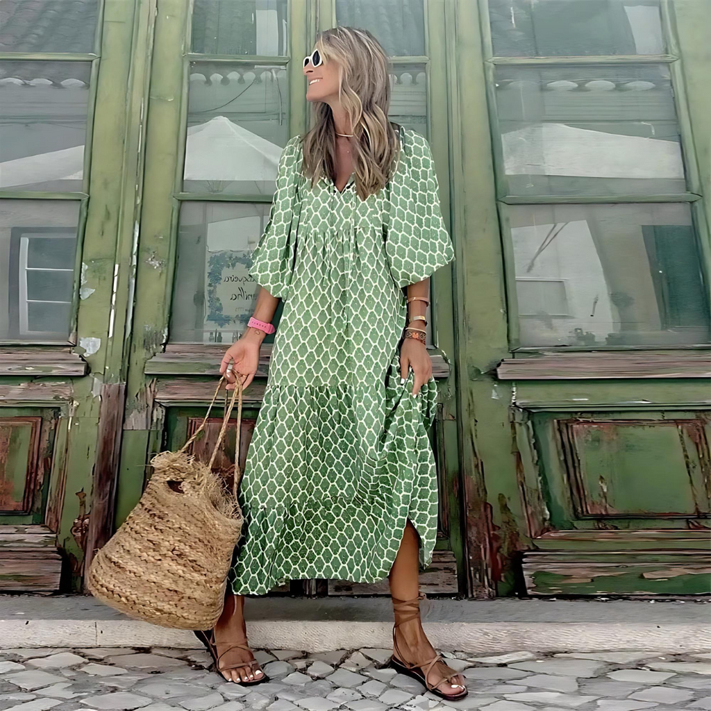 Cassandra Geometric Print Dress | Women's Dress