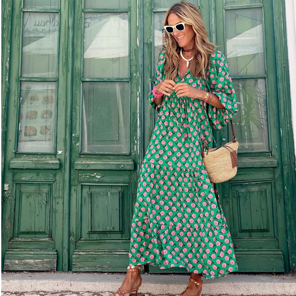 Cassandra Geometric Print Dress | Women's Dress