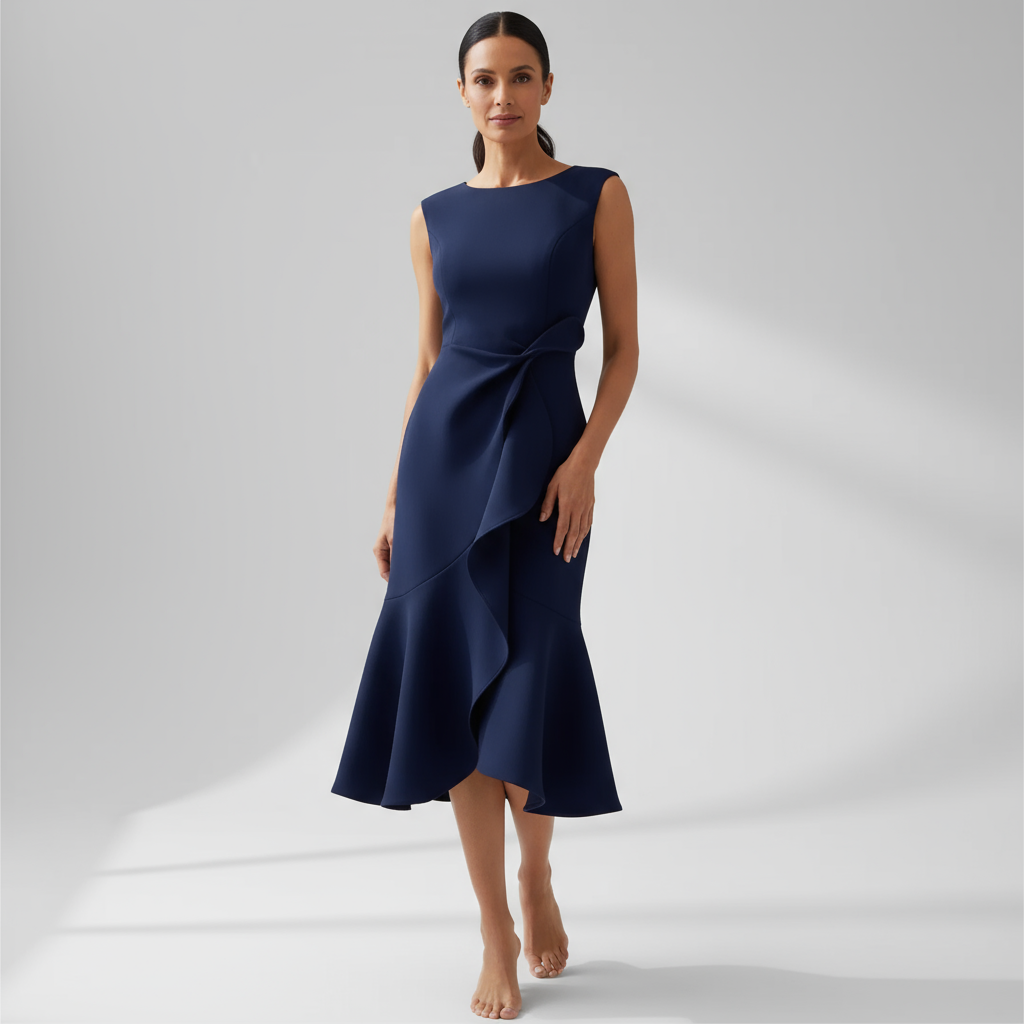 Vexa Asymmetric Midi Dress | Women's Dress