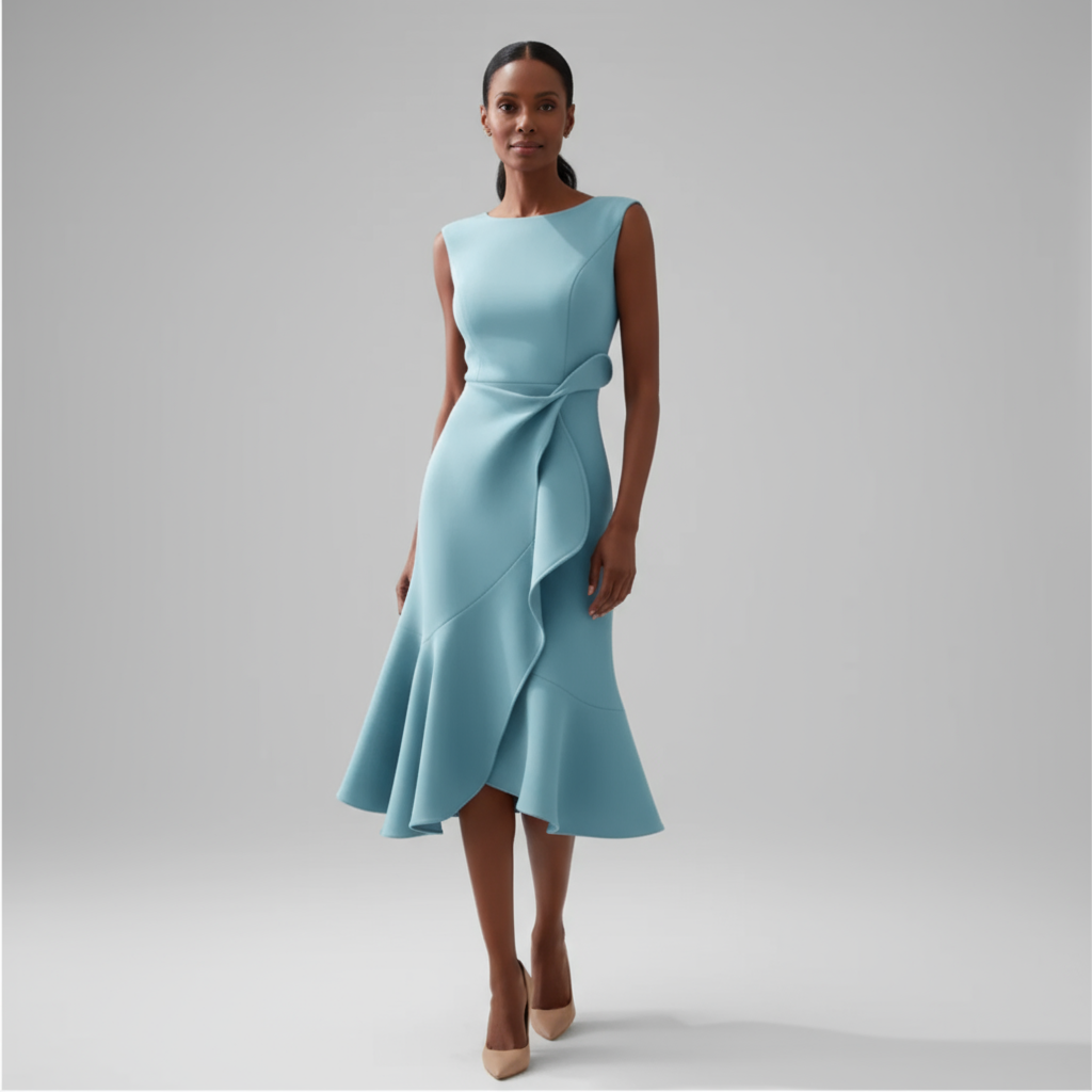 Vexa Asymmetric Midi Dress | Women's Dress