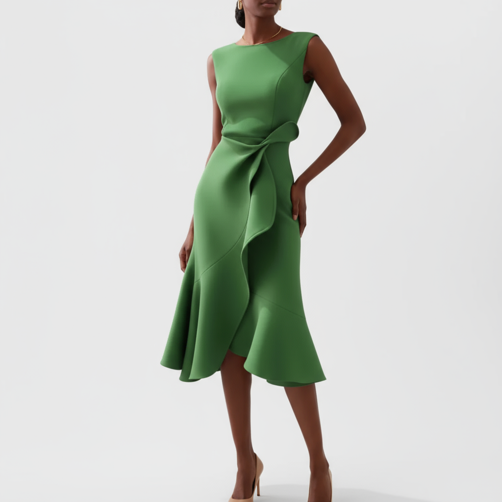 Vexa Asymmetric Midi Dress | Women's Dress