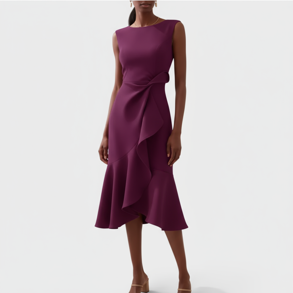 Vexa Asymmetric Midi Dress | Women's Dress
