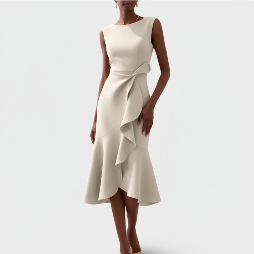 Vexa Asymmetric Midi Dress | Women's Dress