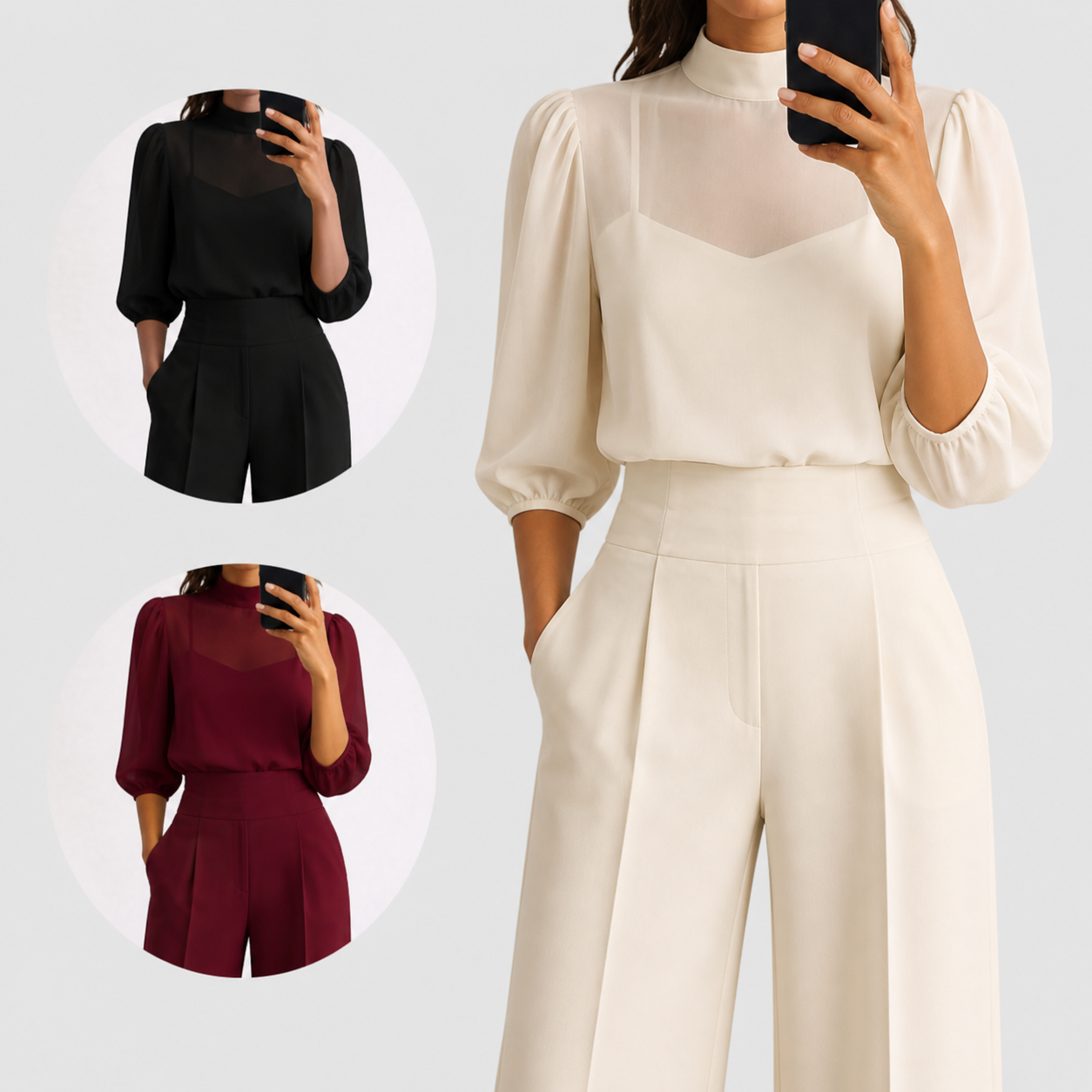Elegant 3-Piece Set | Women's Fashion Ensemble