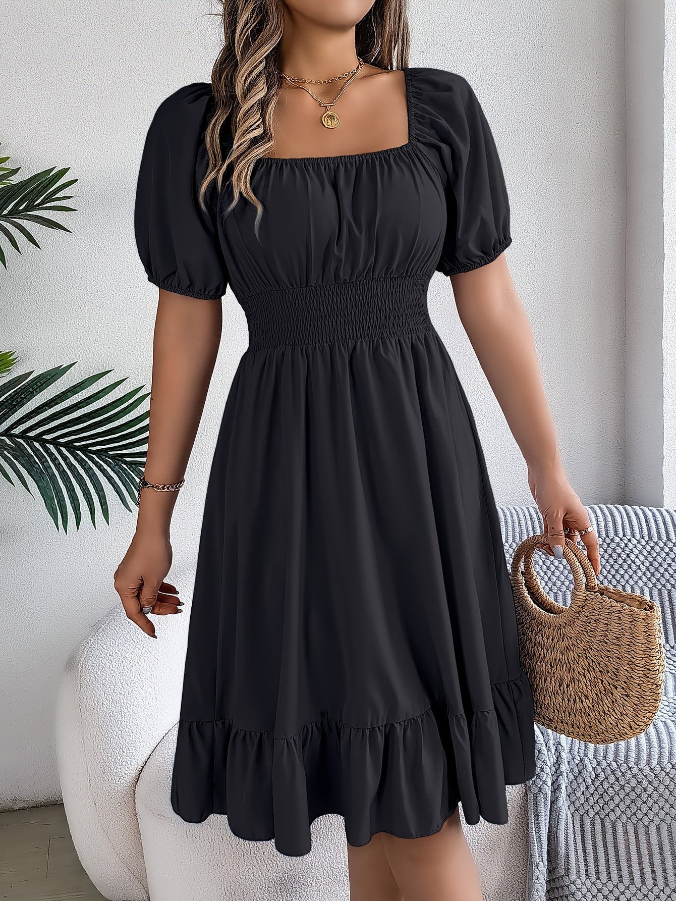 Lyza Puff Dress | Women's Cocktail Dress