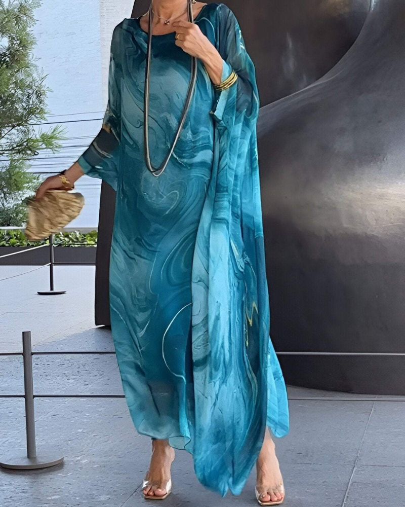 Neya Chiffon Summer Dress | Women's Plus Size Dress