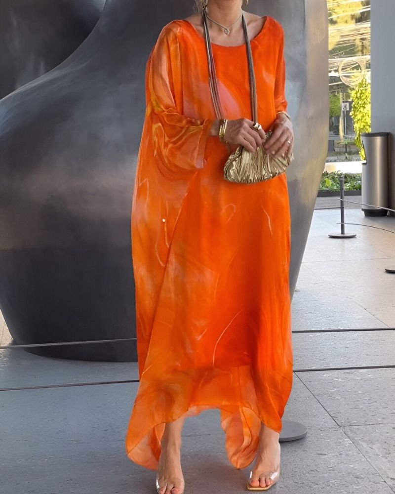 Neya Chiffon Summer Dress | Women's Plus Size Dress