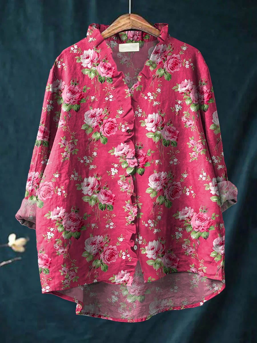 Mira Timeless Summer Blouse | Women's Long Sleeve Plus Size Top