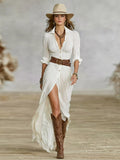 Arisa Long Belted Dress | Women's Formal Dress