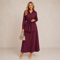 Elegant Women's Set | Two Piece Shirt and Long Skirt