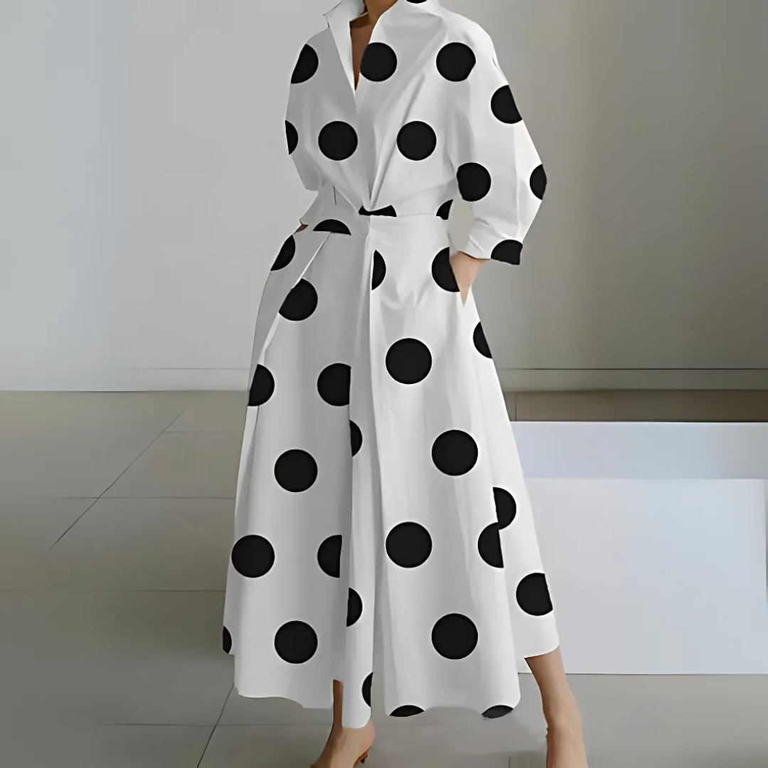 Elkie Lapel Wrap Maxi Dress | Women's Maxi Dress