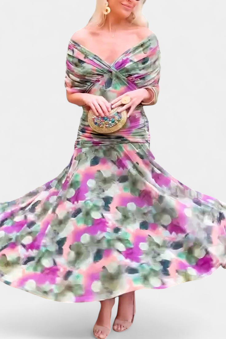 Floral Print Maxi Dress | Women's Formal Dresses