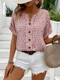 Mira Floral Print Plus Size Blouse | Women's Summer Tops