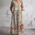 Floral Whimsy Boho Maxi Dress | Women's Fashion Dress