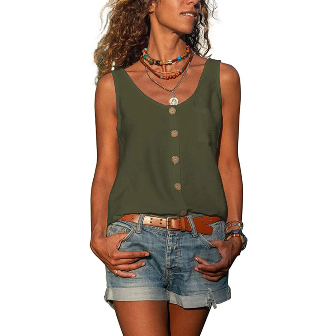 Gwen Casual Sleeveless Top | Women's Tank Top