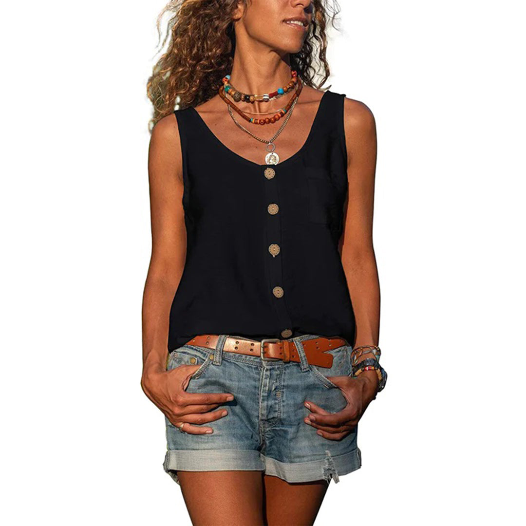 Gwen Casual Sleeveless Top | Women's Tank Top