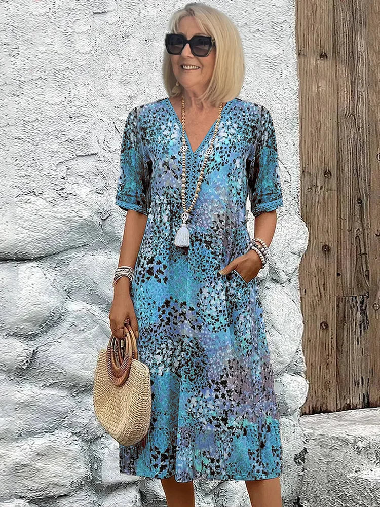Greta Vibrant Midi Dress | Women's Summer Dress