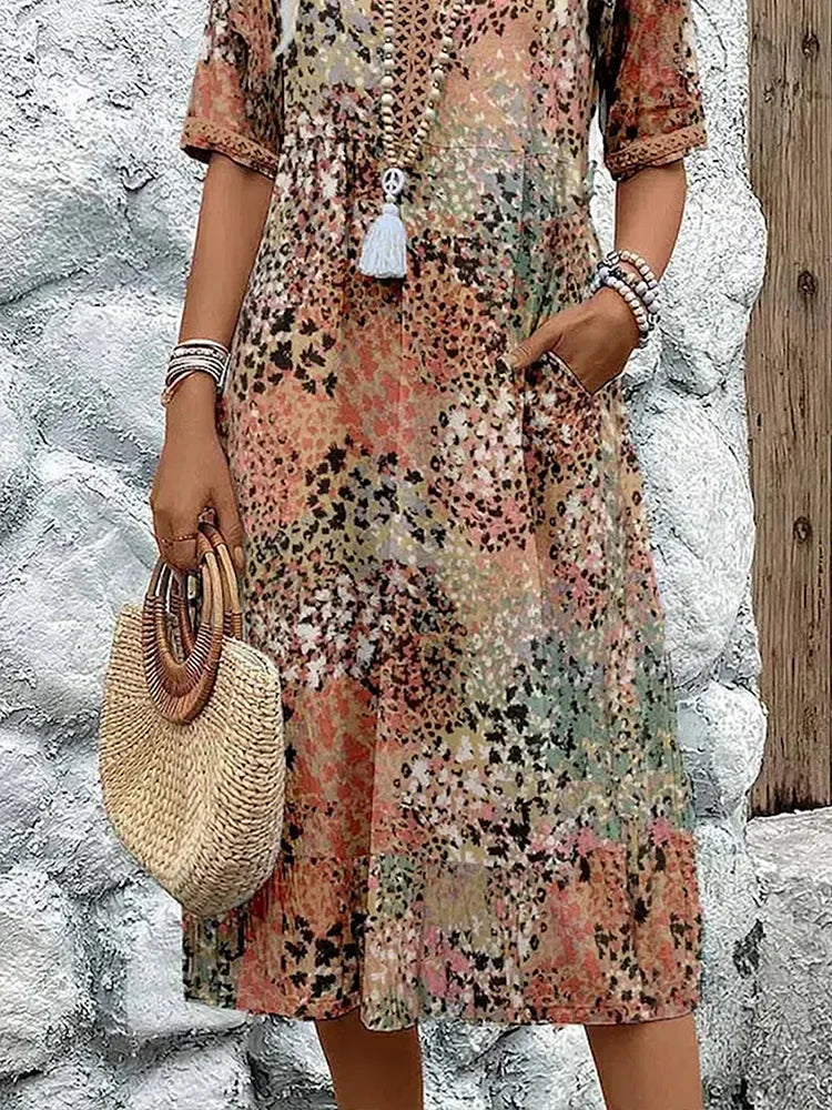 Greta Vibrant Midi Dress | Women's Summer Dress