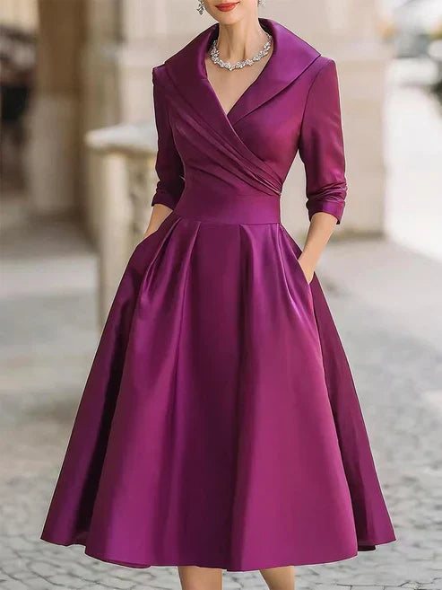 Isabela Midi Dress | Women's Fitted Black Dress