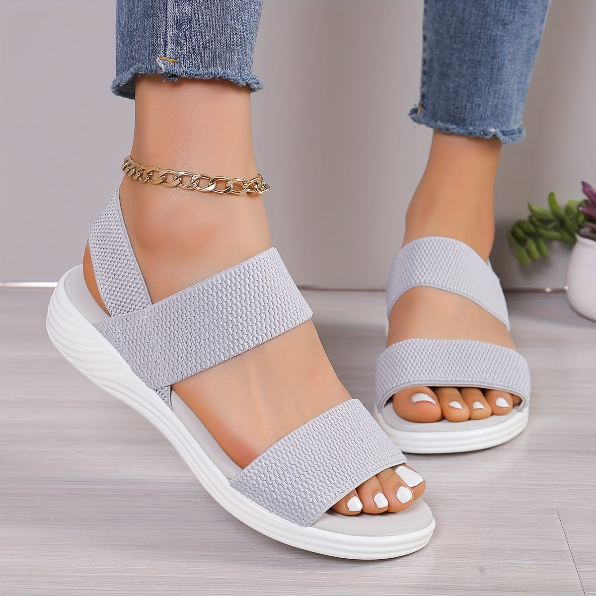 Faye Lightweight Stretch Sandals | Women's Comfort Footwear