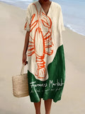 Lobster Print Graphic Dress | Women's Summer Dress
