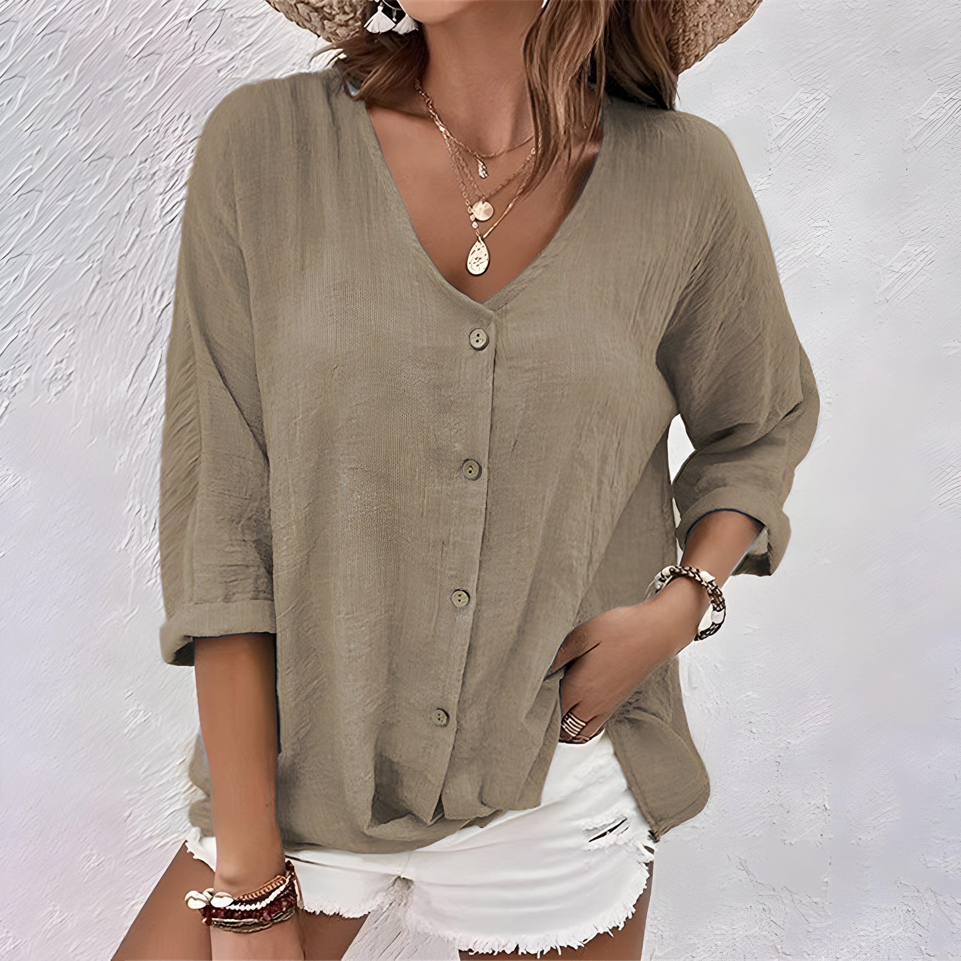 Marcia Relaxed Blouse | Women's Long Sleeve Top