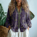 Martha Relaxed Blouse | Women's Nature Print Summer Top