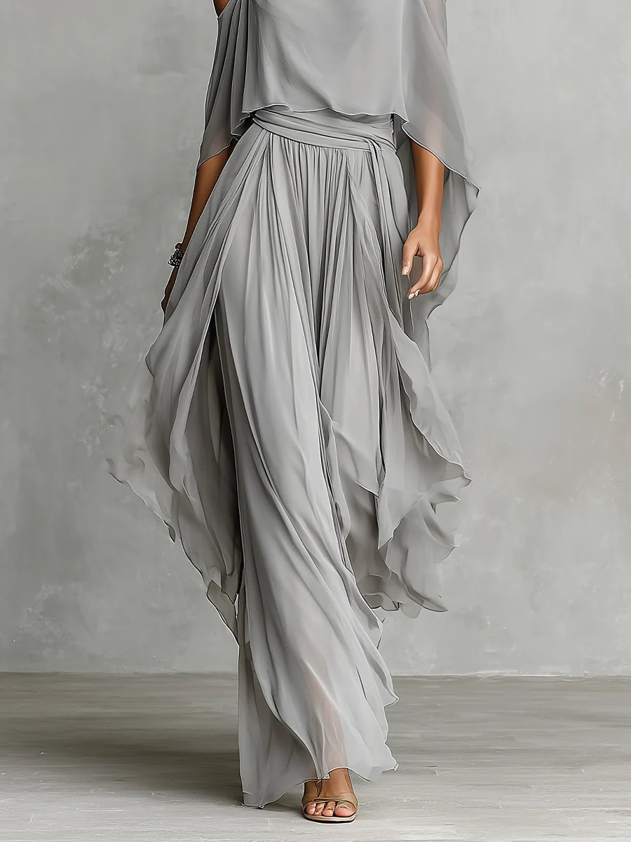 Nadia | Women's Chiffon Two Piece Set for Elegant Occasions