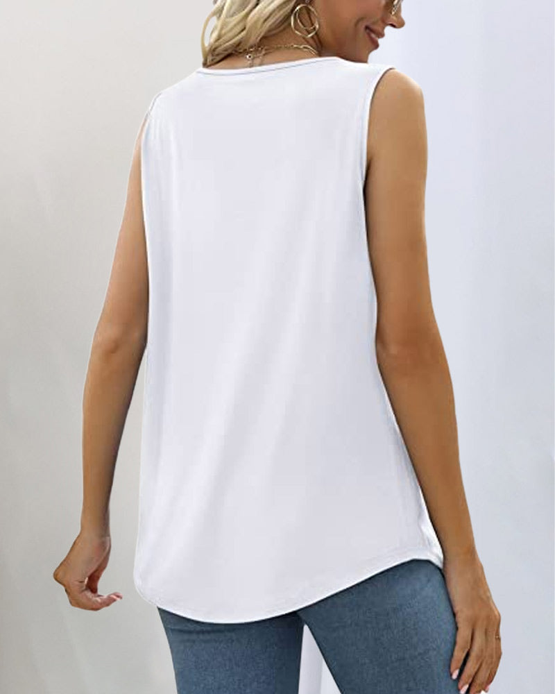 Nora Sleeveless Square Neckline Top | Women's Top