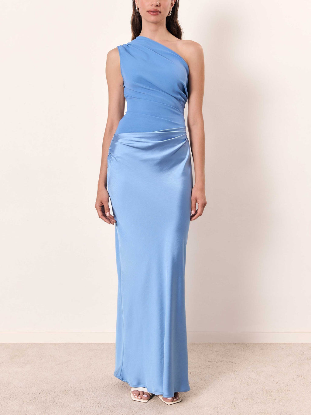 Anita One Shoulder Pleated Maxi Dress | Women's Dress