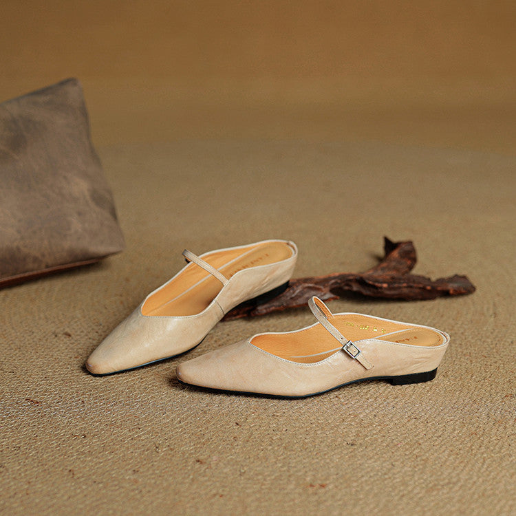 Orella Genuine Leather Mules | Women's Slip-On Footwear