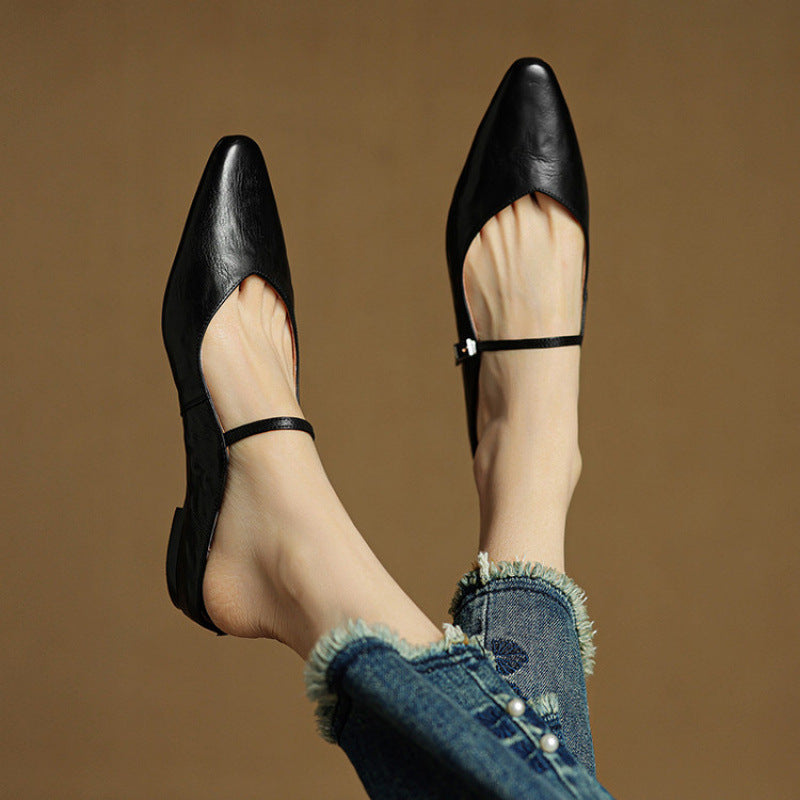 Orella Genuine Leather Mules | Women's Slip-On Footwear