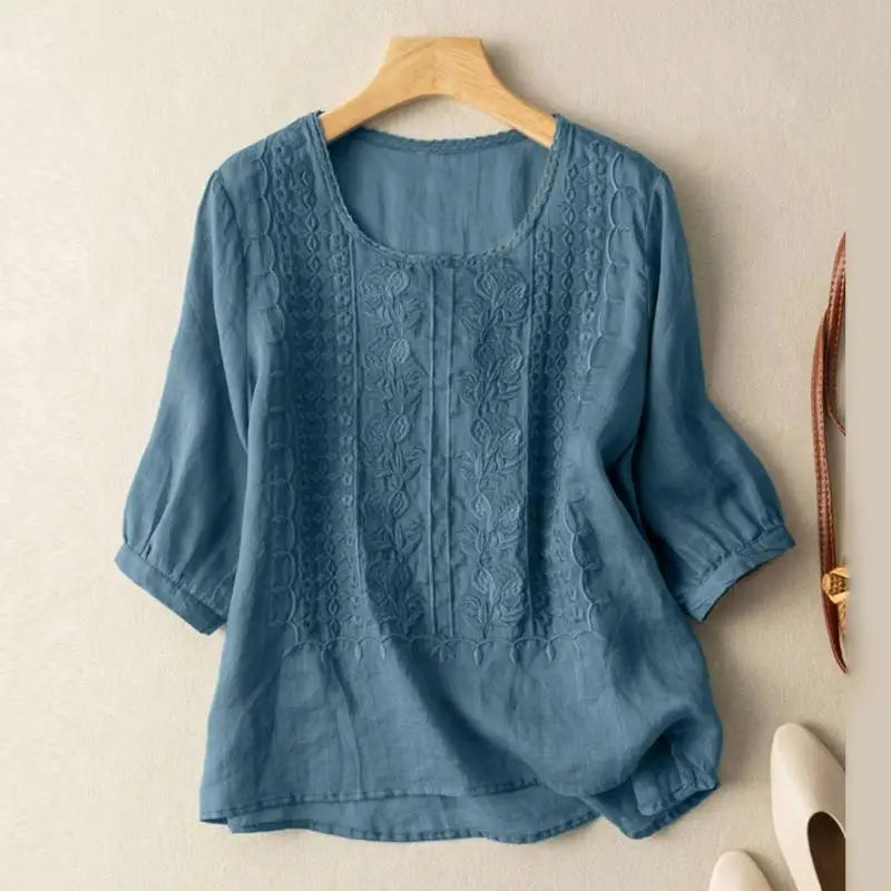 Sonia Embroidered Blouse | Women's Relaxed Fit Top