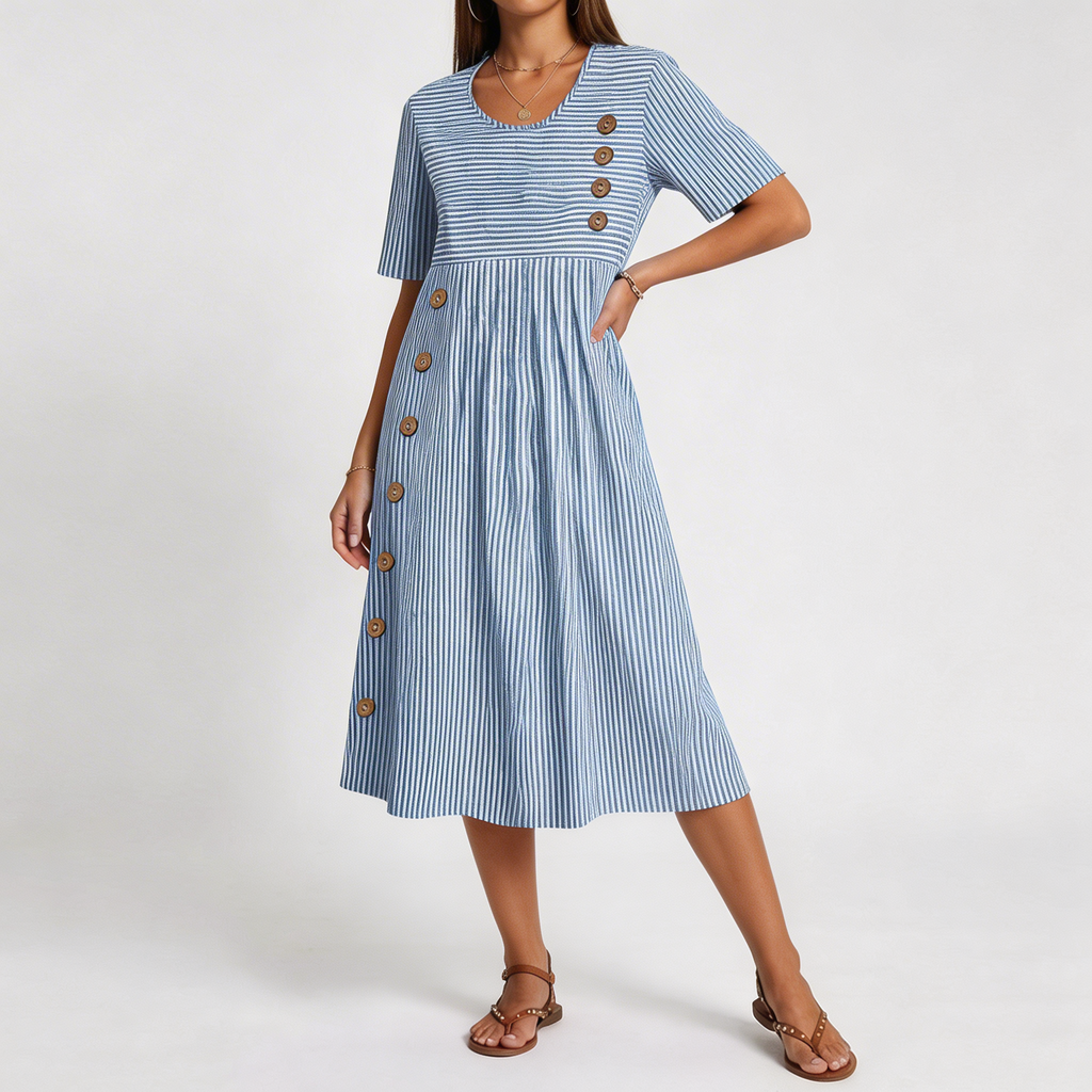 Sophia Breathable Comfort Dress | Summer Midi Dress