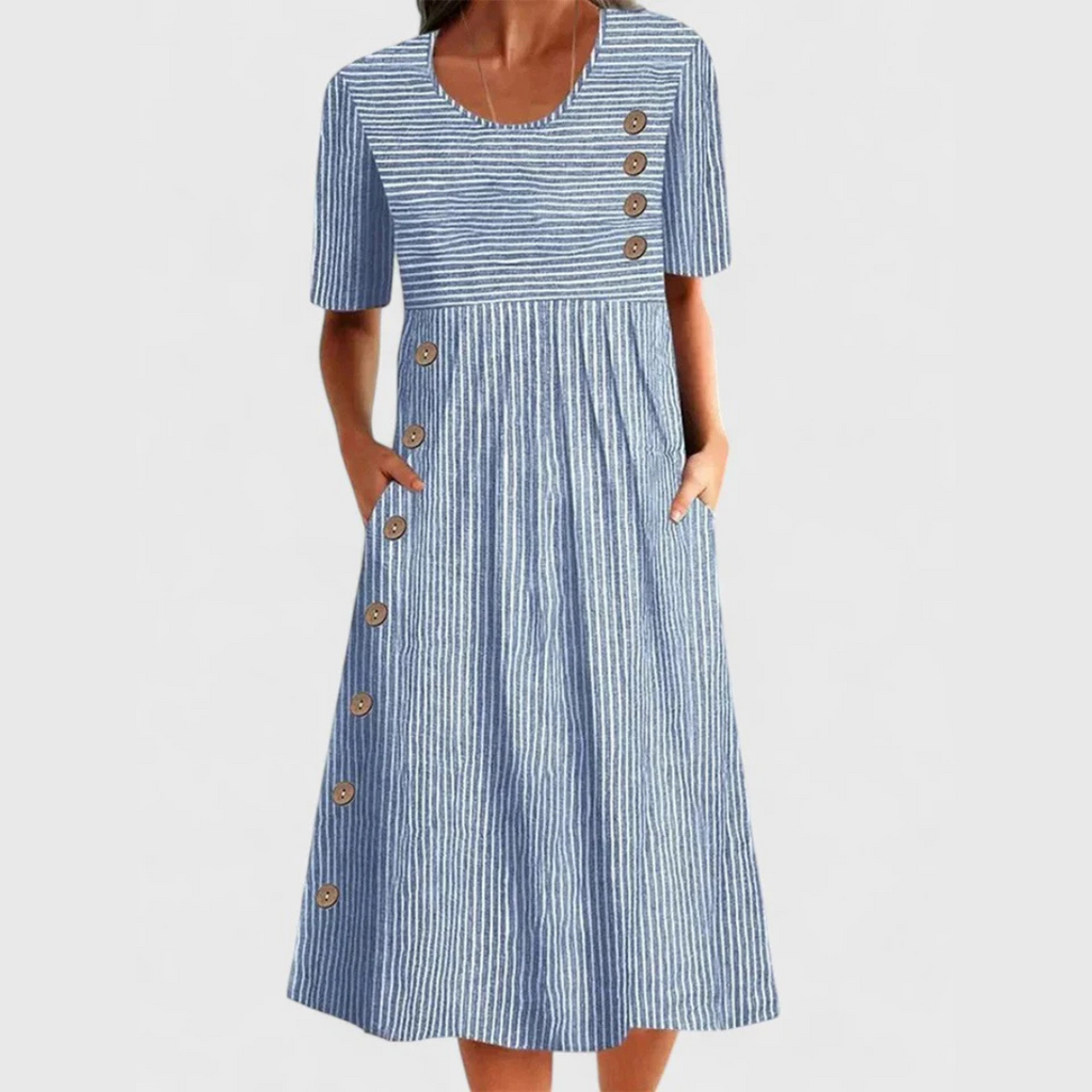 Sophia Breathable Comfort Dress | Summer Midi Dress