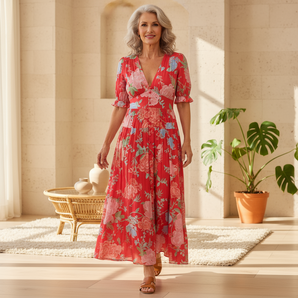 Zuri Vibrant Floral Plus Size Dress | Women's Summer Dress