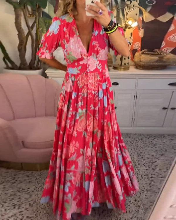 Zuri Vibrant Floral Plus Size Dress | Women's Summer Dress