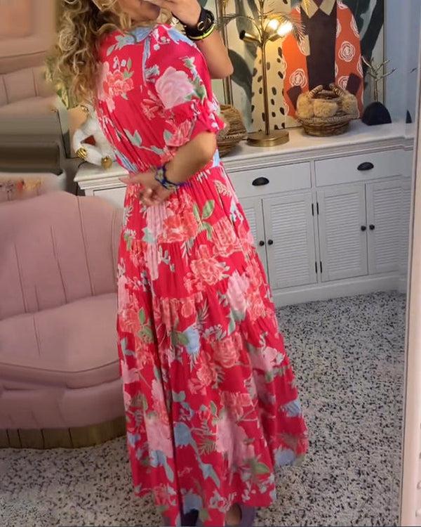 Zuri Vibrant Floral Plus Size Dress | Women's Summer Dress