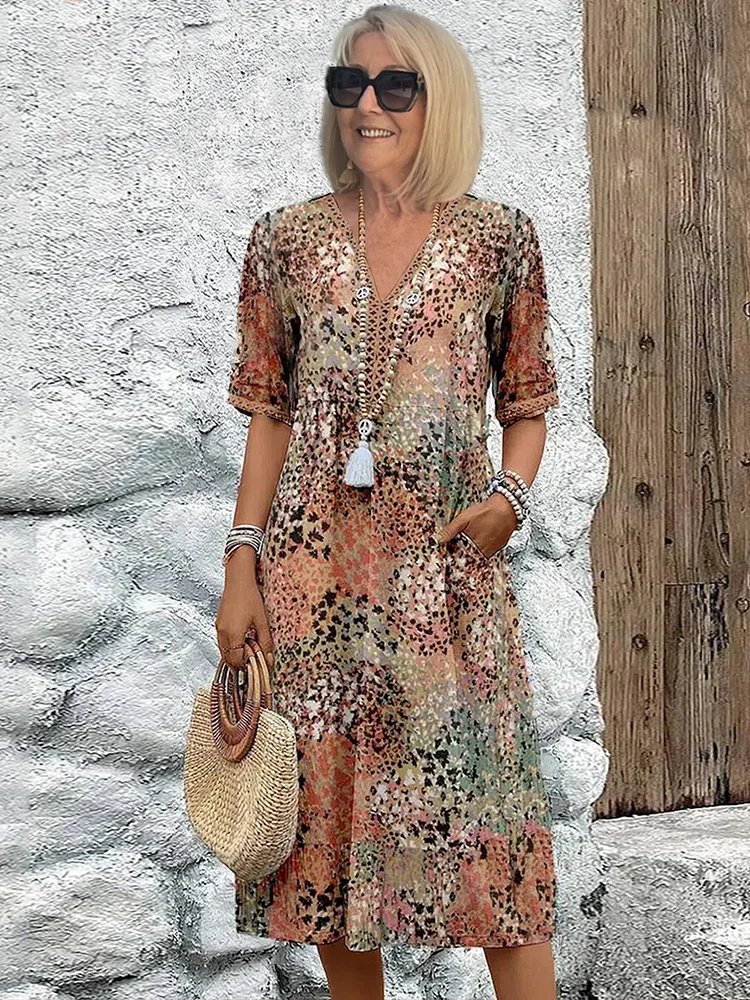 Nayeli Vibrant Midi Dress | Women's Elegant Dress