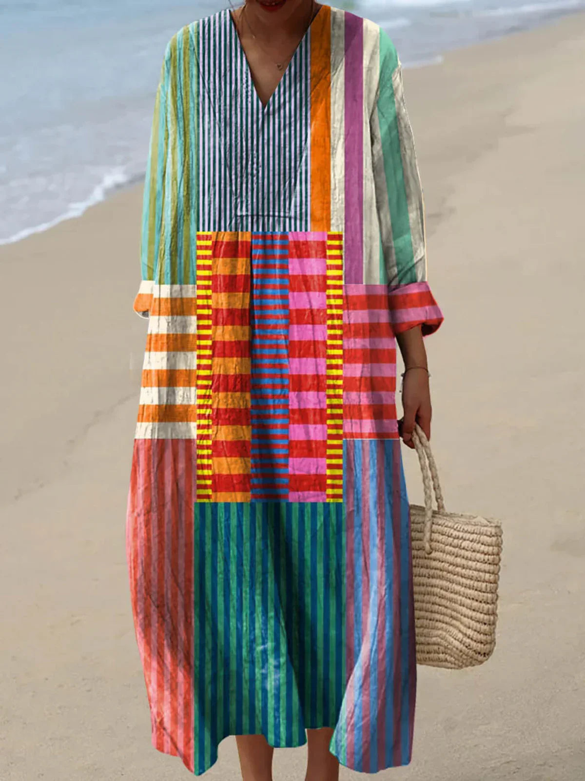 Nyla Vibrant Multicolor Maxi Dress | Women's Summer Dress