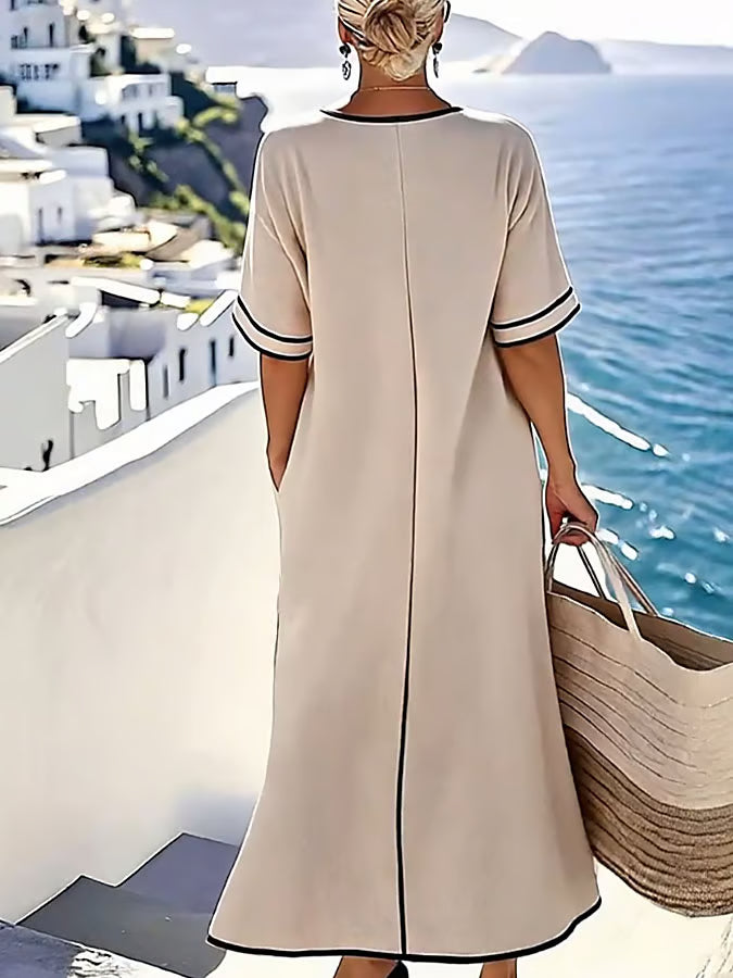 Victoria Contrast Bow Maxi Dress | Women's Maxi Dress