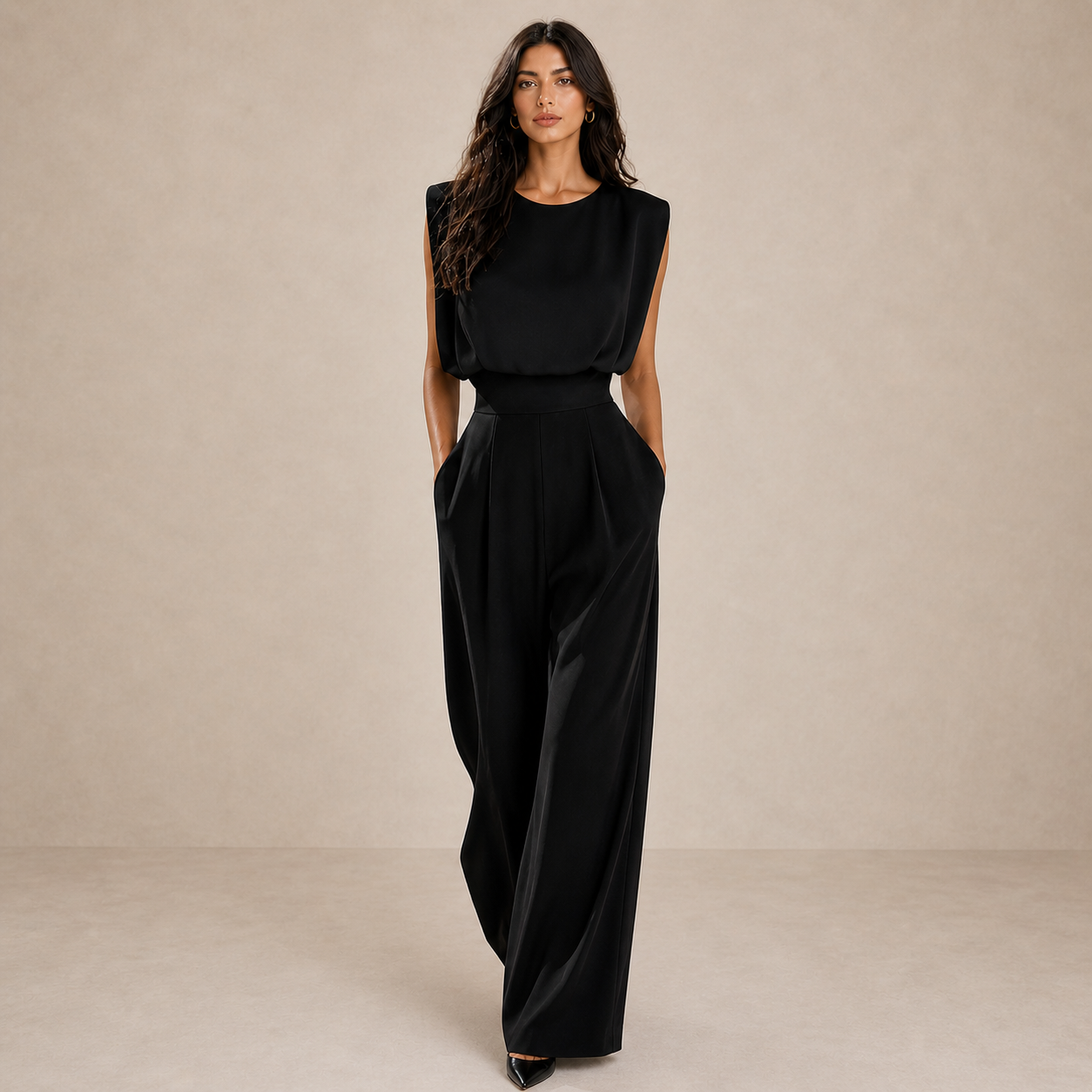 Viera White Jumpsuit | Women's Elegant Everyday Wear