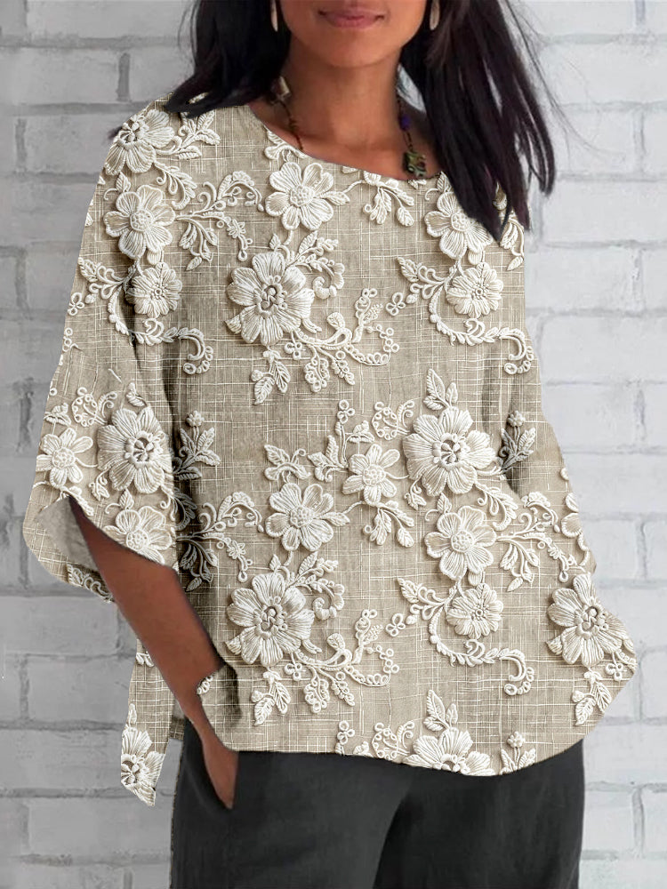 Clara Vintage Floral Blouse | Women's Summer Top