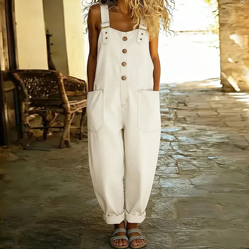 Vintage Soft Cotton Denim Overalls | Women's Overalls