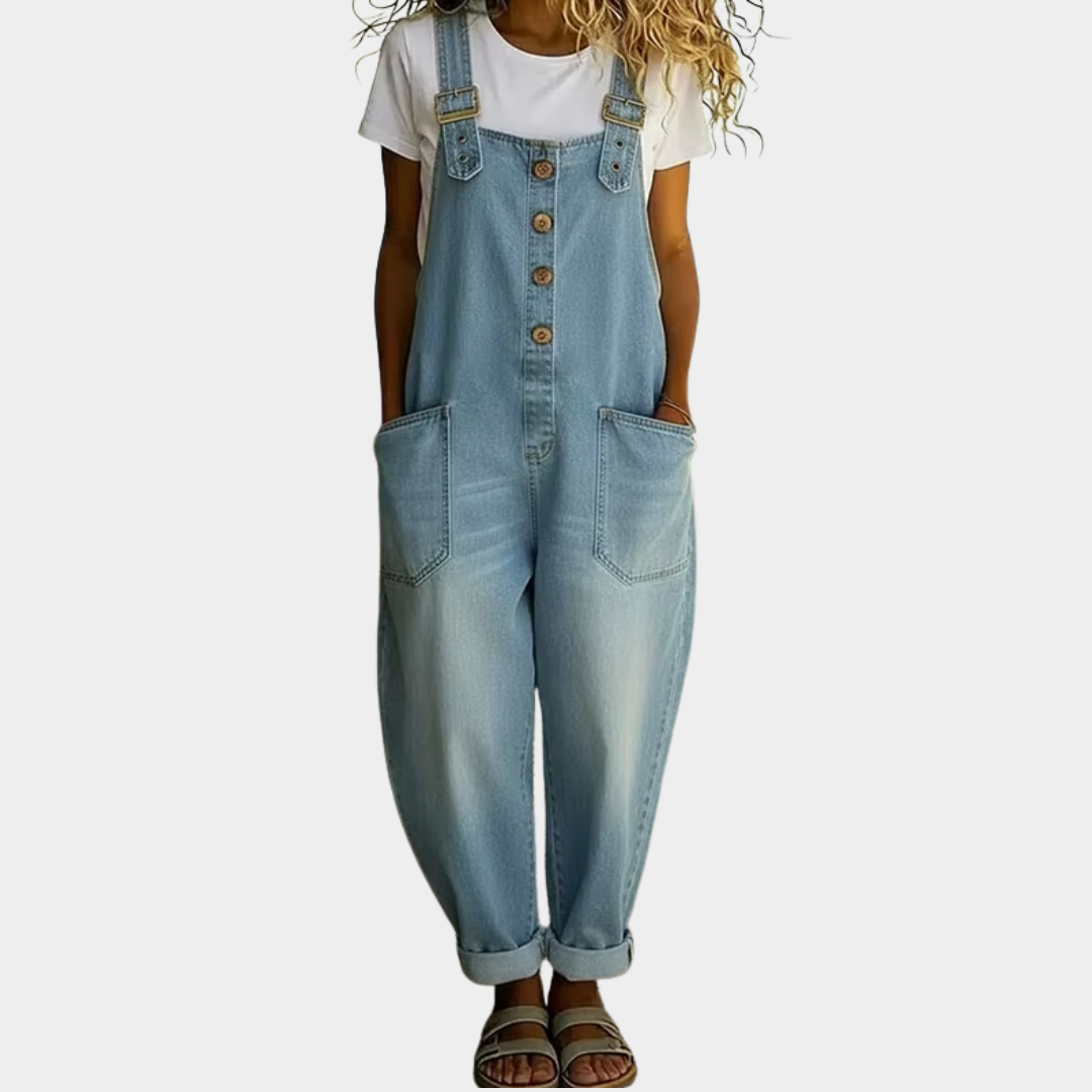 Vintage Soft Cotton Denim Overalls | Women's Overalls