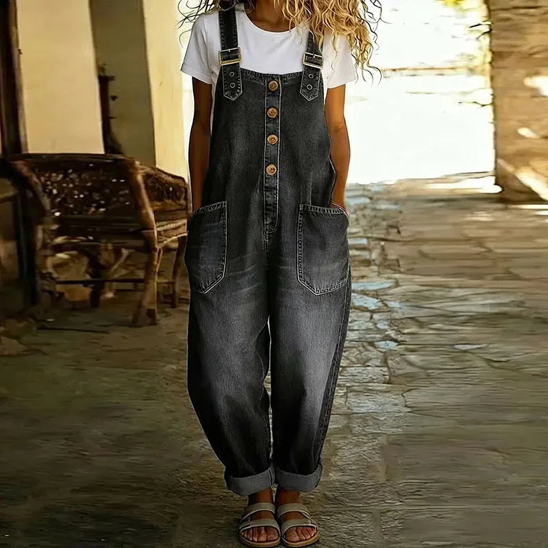Vintage Soft Cotton Denim Overalls | Women's Overalls