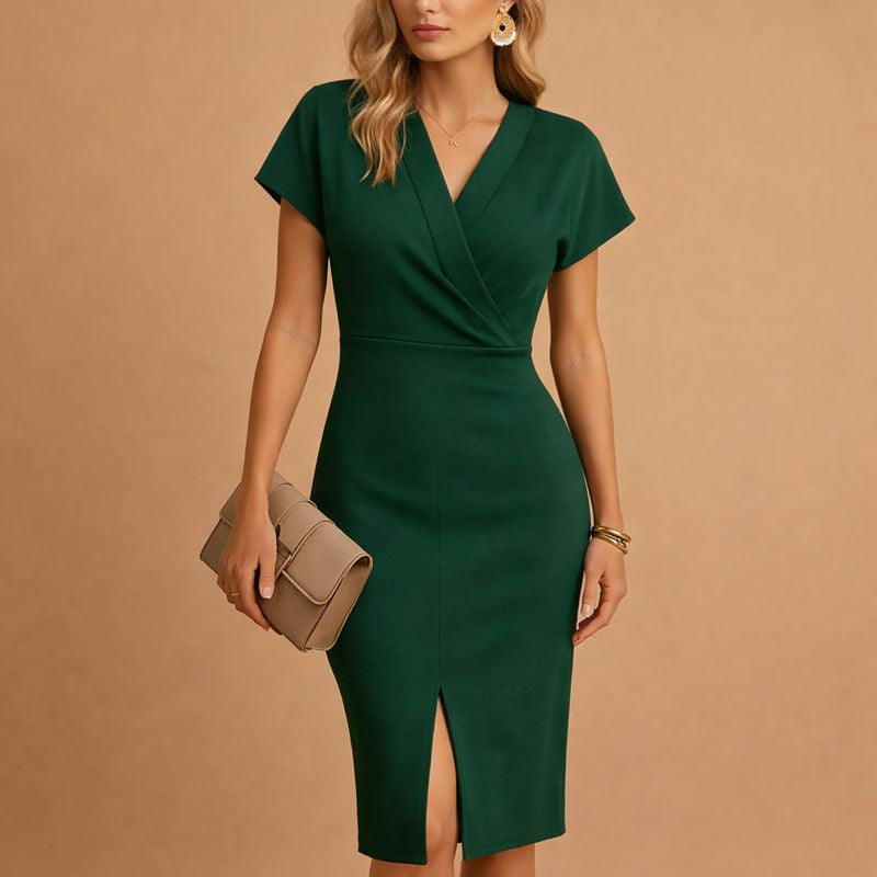 Raya Midi Dress | Women's V-Neck Midi Dress
